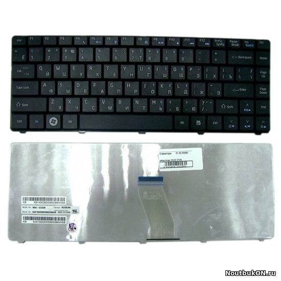 Клавиатура для Acer Aspire 4332, Packard Bell EasyNote NJ65, eMachines D525 (NSK-GE01D, 9J.N1S82.A1D)