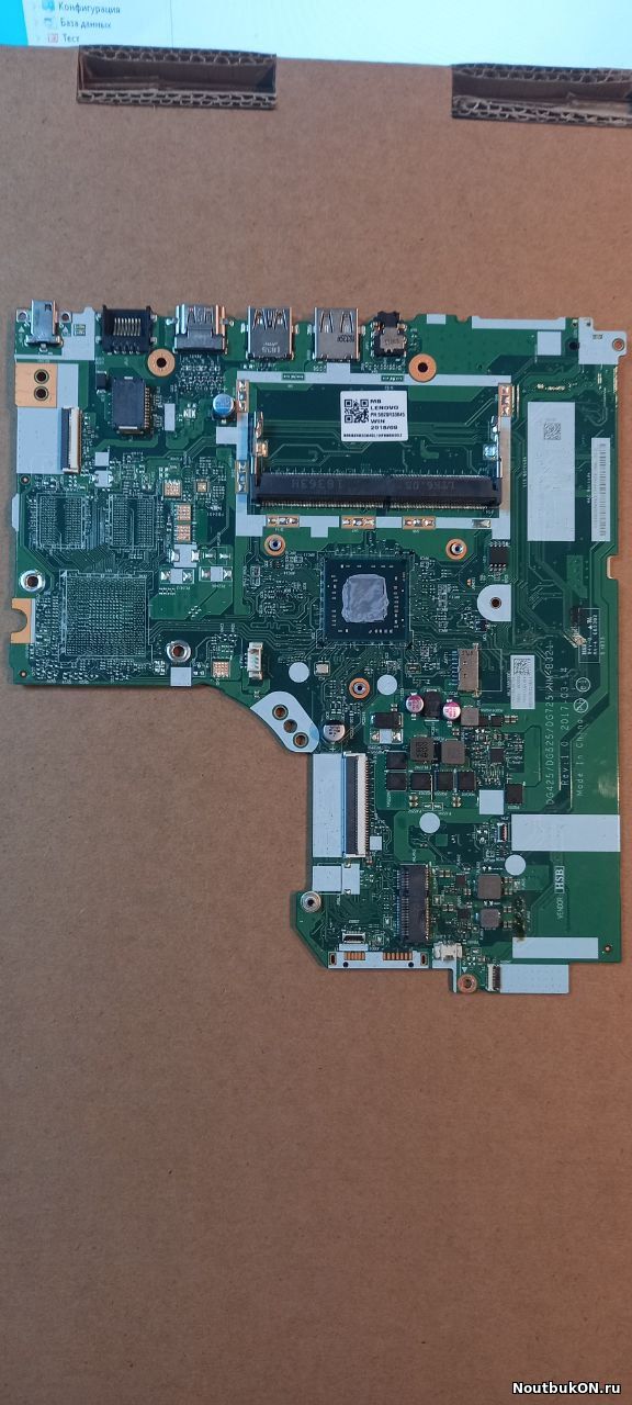 Материнская плата для ноутбука Lenovo IdeaPad 320-15 330-15 320-17ISK, 320-17IKB DG425/DG525/DG725 NM-B321 Rev: 1.0 CPU AMD A4 VIDEO integreted нерабочая без audio разъема