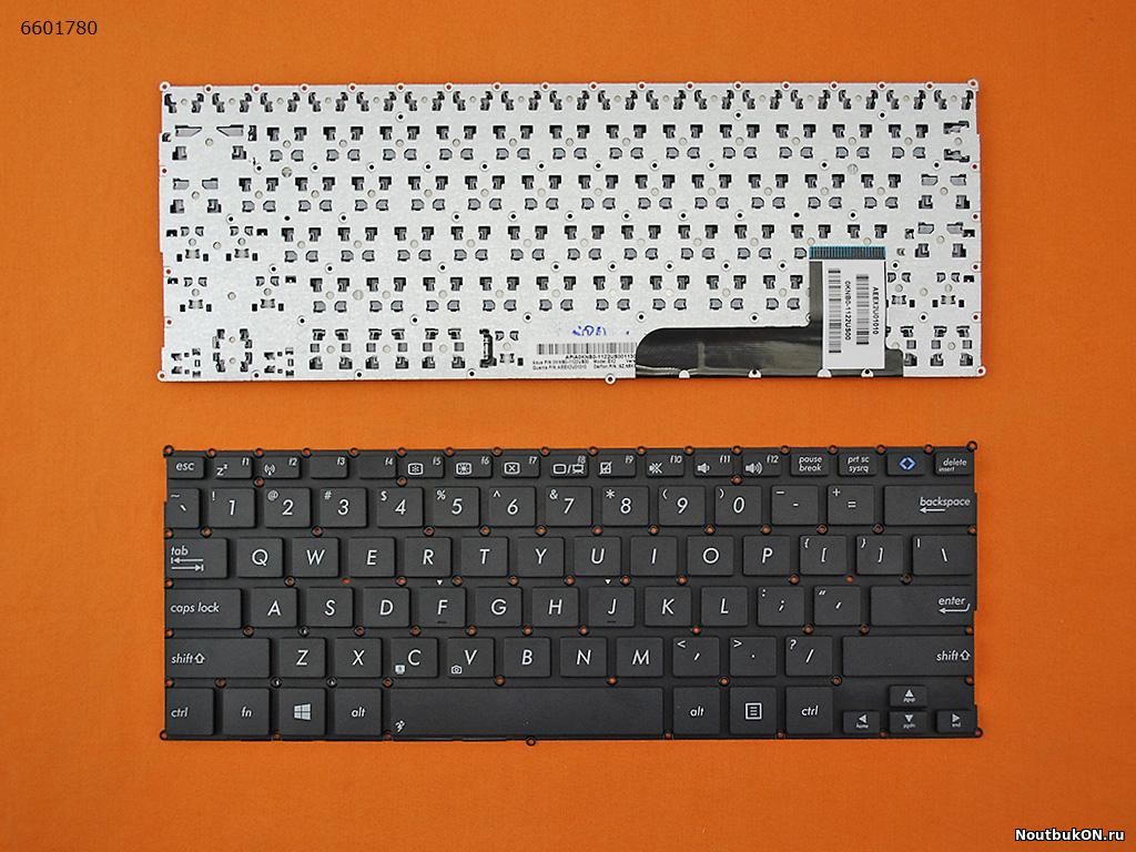 Клавиатура для нетбука ASUS X201, X201E, X202, X202E, S200 черная без рамки 0knb0-1121uk00 0KNB0-1122US00, EX2, 9Z.N8KSQ.601, AEEX2U01010, 0KNB0-1103US00, 0KNB0-1122US00