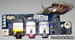 Плата AUDIO разъемов Acer Aspire 7520 7720 LS-3558P