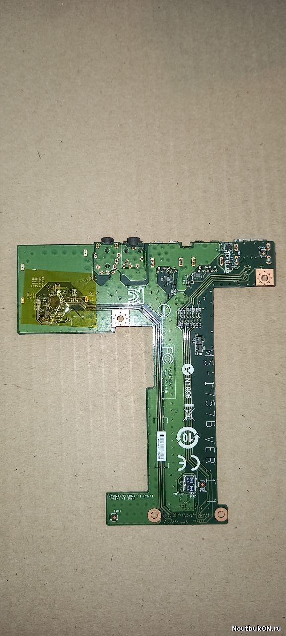 Плата USB AUDIO HDMI разъемов для ноутбука MSI GE70, MS-1756, MS-1757, MS1756, MS1757 MS-1757B VER:1.1