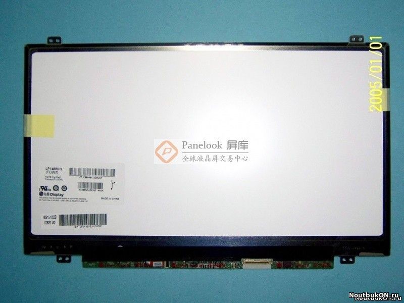 Матрица для ноутбука 14,0 SLIM LED B140XTN02 1366x768. Глянец. 40pin крепеж сверху снизу аналог CLAA140WB01 LP140WH2-TLN1 LTN140AT06 LTN140AT08 N140B6-l24 BT140GW03 V.2 B140XW03 есть небольшие затерто