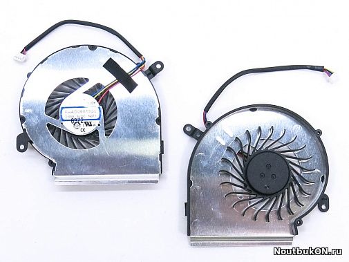 Вентилятор (кулер) для ноутбука MSI GE62VR, GE72VR, GP62MVR, GP62VR, GP72VR, 4 pins, GPU