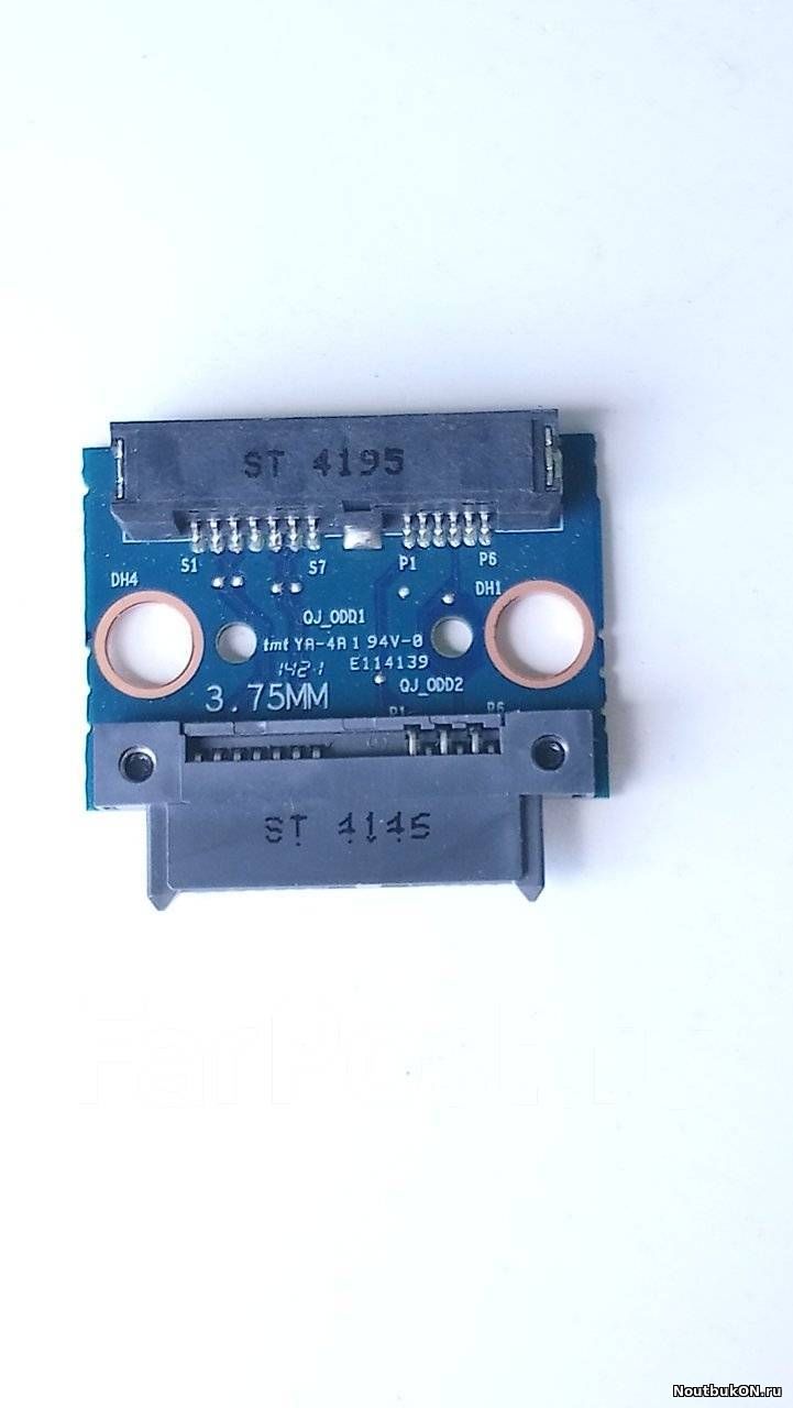 Плата подключения привода odd dvd для ноутбука DEXP Atlas DNS W650EN W650EH 6-71-W65EN-D02A