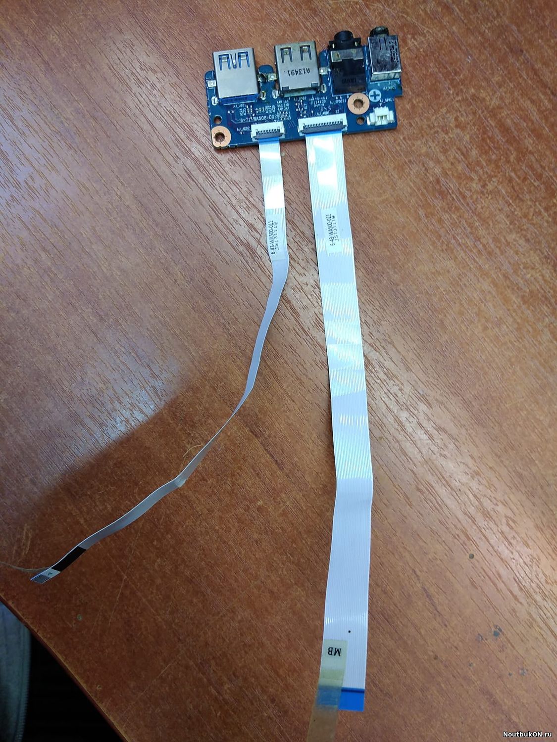 ПЛАТА С РАЗЪЕМАМИ AUDIO, USB 6-71-WA508-D02 ДЛЯ НОУТБУКА DNS (0801007) WA50SHQ