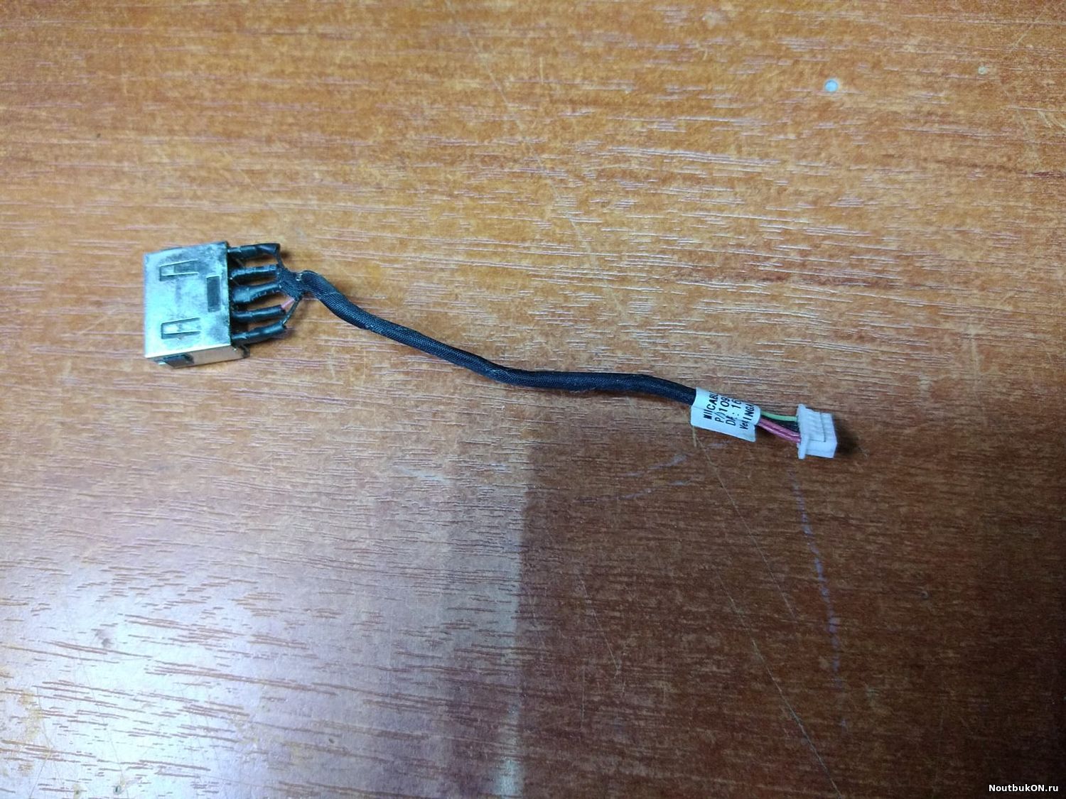 Разъем питания Lenovo Yoga 300-11, 1109-01093, 5C10J08399, 5 pin, прямоугольный, на шлейфе