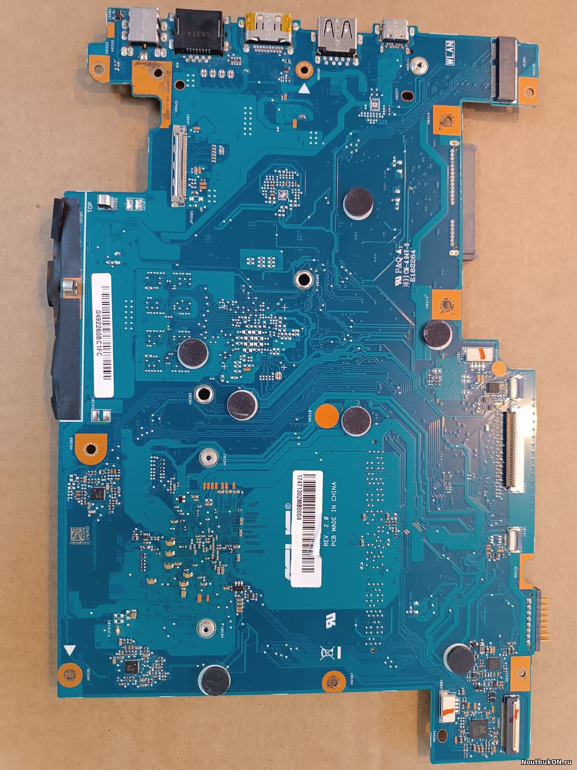 Материнская плата для ноутбука Asus x705ma rev. 2.0 состояние платы не известно скорей всего дохлый проц продается как донор