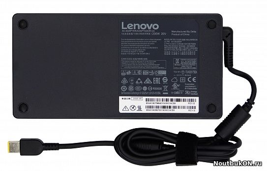 Блок питания Lenovo прямоугольный разъем, 230W (20V, 11.5A) без сетевого кабеля, ORG (slim type)
