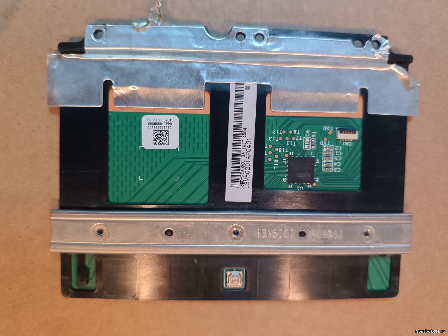 тачпад touchpad для ноутбука Asus N750J, N750JK, N750JV p/n: серебристый меттал 04060-00120300 13nb0201m14x11