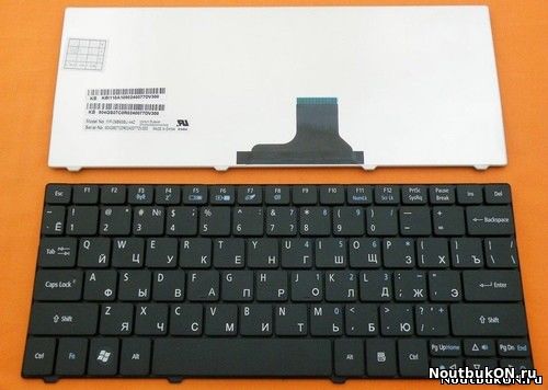 Клавиатура для ноутбука Acer Aspire One 721, 722, 751, 751H, 753, 1410, 1551, 1810, 1810T, 1830TZ, Travelmate 8172T ЧЕРНАЯ ZA3, ZA5, NSK-AQ00R, NSK-AQ10R, 9Z.N3C82.00R, 9Z.N3C82.10R, AEZA3700010, P1VE