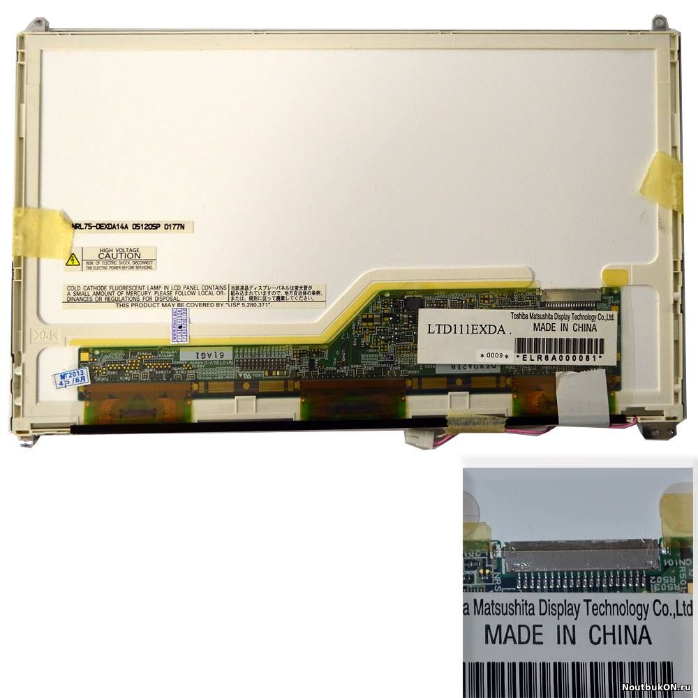 Матрица для нетбука 11, 1 LED LTD111EXDA 1024x600 WSVGA, 30 Pin Slim LED. Матовая. PN: HSD100IFW3.