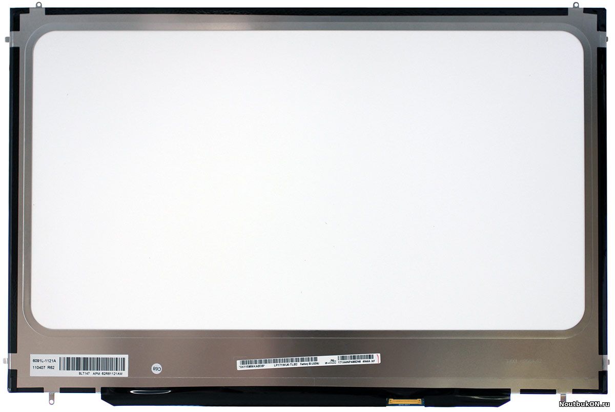 Матрица для ноутбука 17,1 LED LP171WU6(TL)(B1) разъем 40 pin 1920x1200 (WUXGA) матовая СЛИМ С УШАМИ