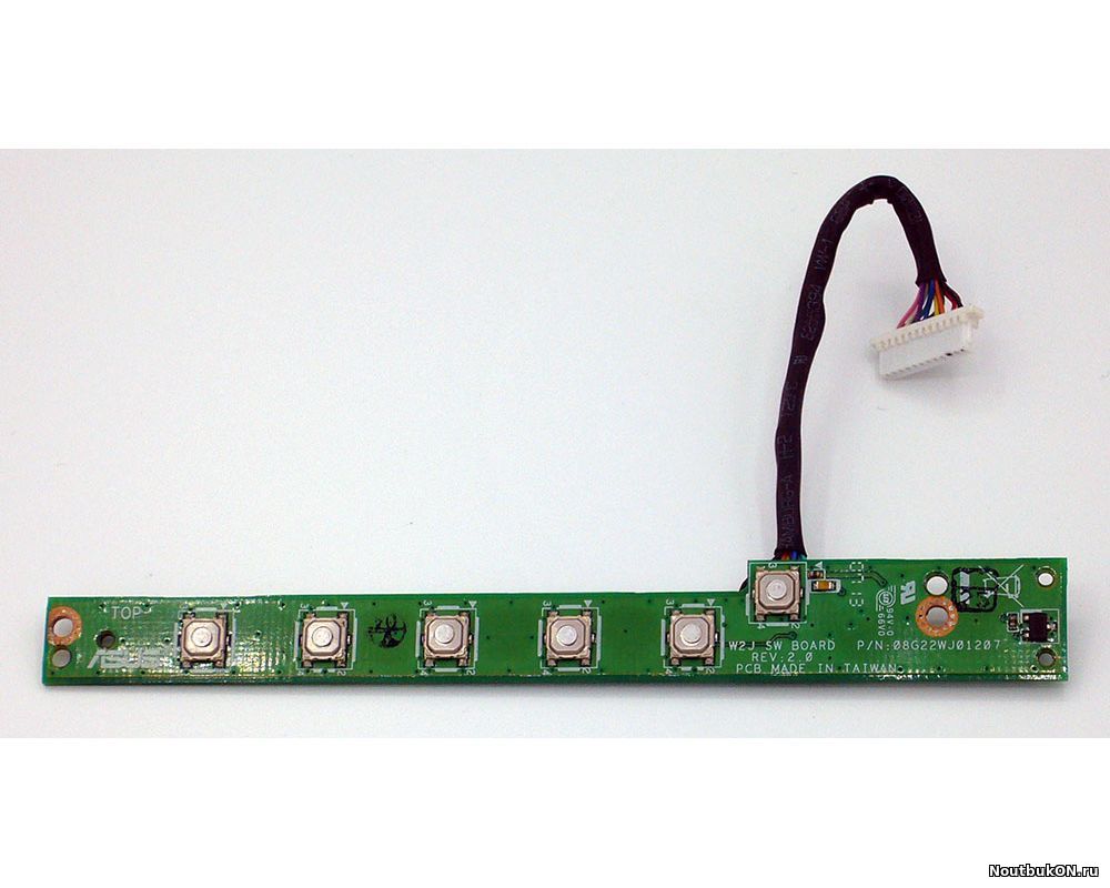 Плата кнопка включения ноутбука Asus W2W 08G22WJ01207 W2J