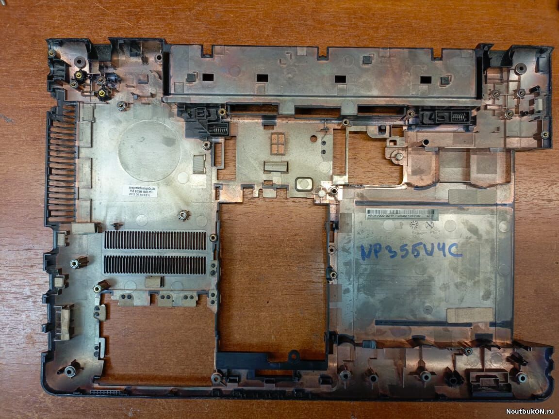 поддон для ноутбука Samsung NP355V4C Np350v4 одно-два крепления восстановлены. сделано надежно. гарантия.