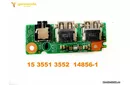 Плата usb audi разъемов USB AUDIO разъемов Dell Inspiron 15 3558 C2G6K Audio USB Board 450.08901.1001, C2G6K ,0C2G6K 14856-1 iris