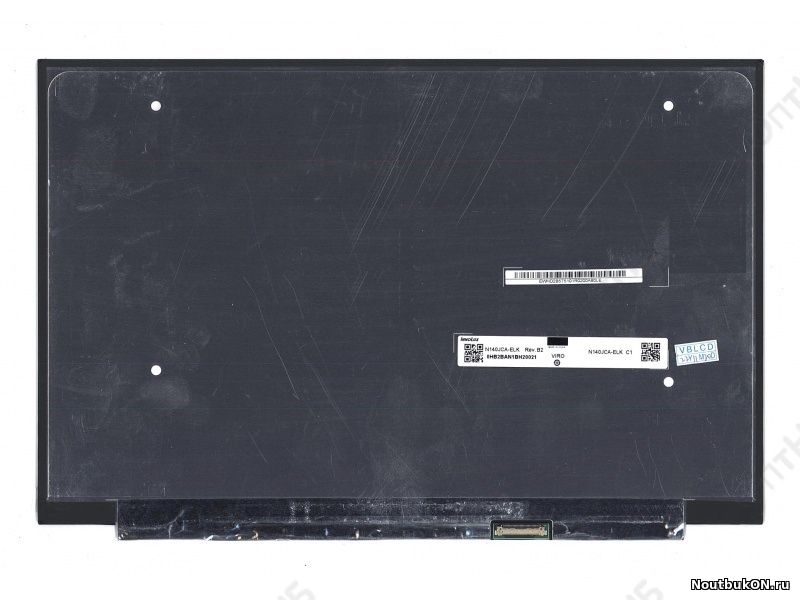 Матрица 14.0", 1920x1200, LED, 30 pins EDP, SLIM, без креплений, Матовая, IPS, P/N: N140JCA-ELK NV140WUM-N4B (307.29×205.35×2.91 mm)