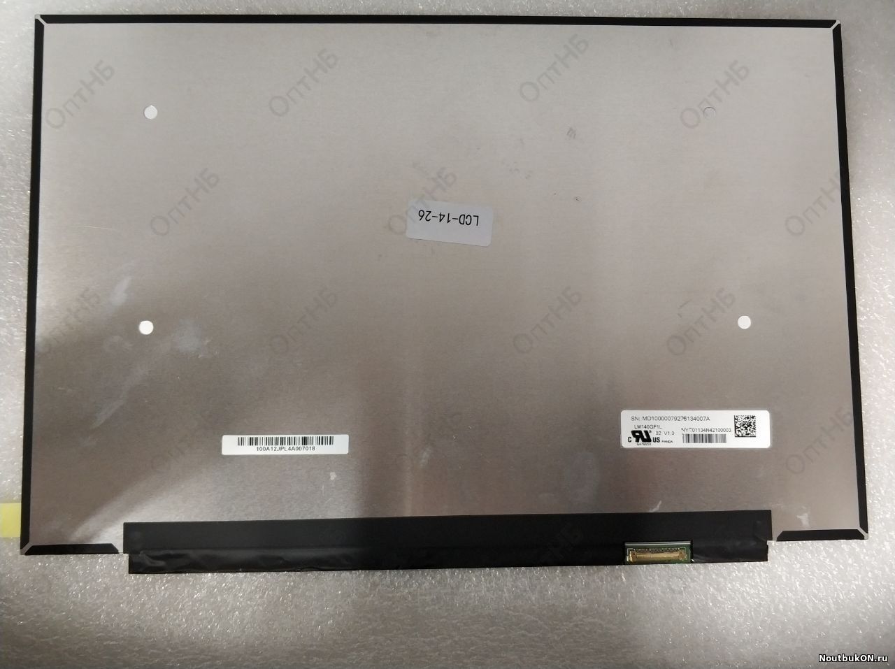 Матрица 14.0", 2560x1600, LED, 30 pins EDP, SLIM, без креплений, Матовая, IPS, NTSC 72, P/N: LM140GF1L02 (306.824×205.84x2.4 mm)