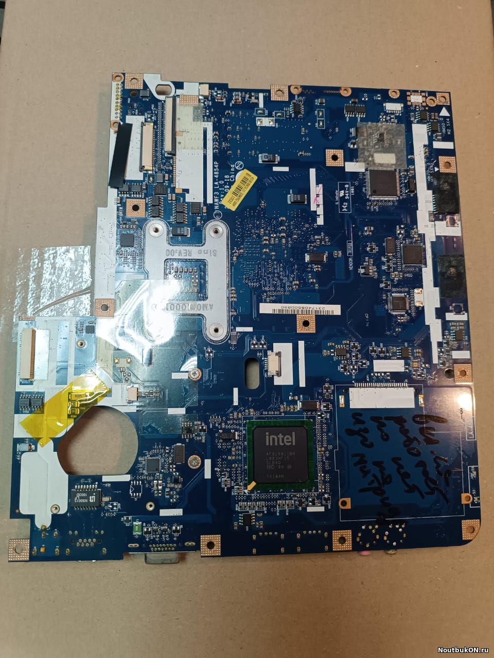 Материнская плата для ноутбука Acer Aspire 7315 7715Z eMachines G430 G525 G625 G627 G630G G725 NAWF3 NDWH1 LA-4854P NDWG2 REV:1.0 ВКЛЮЧается РАБОАЕТ НО НА МАТРИЦУ ДАЕТ ТОЛЬКО ПОДСВЕТКУ БЕЗ ИЗО
