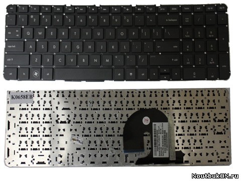 Kлавиатура для HP Pavilion dv7-4000, dv7-4100, dv7-4200, dv7-4300 black Original RU (без рамки)