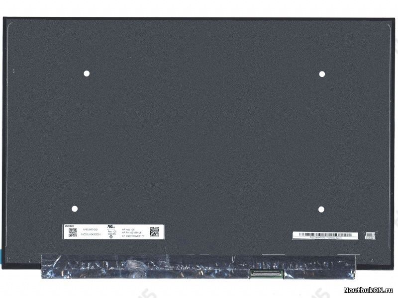 Матрица 16.0", 1920x1200, LED, 40 pins EDP, SLIM, без креплений, Матовая, IPS, 165Hz, 100% sRGB, P/N: NE160WUM-N65 (344.68×232.42×2.6 mm)