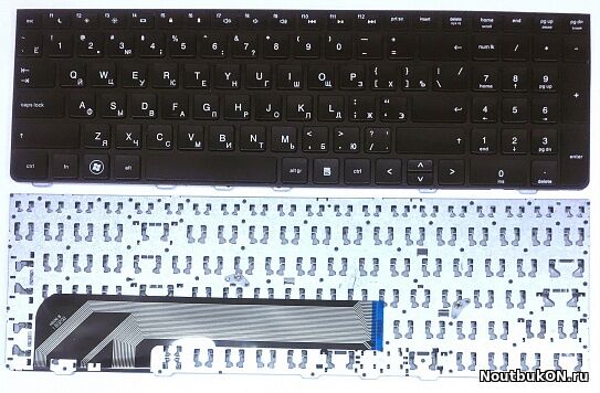 Клавиатура для ноутбука HP Probook 4530S, 4535S, 4730S черная, рамка черная