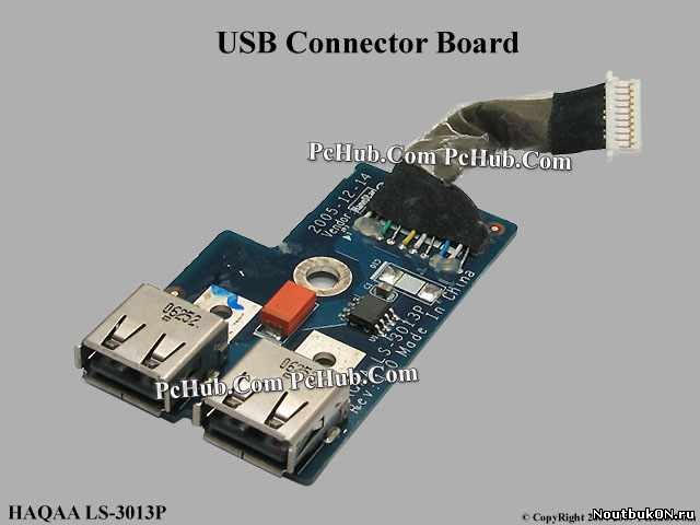 Плата USB разъемов для ноутбука TOSHIBA SATELLITE M105 LS-3013P