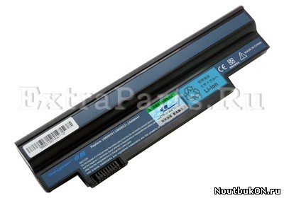 Аккумулятор для ноутбука Acer Aspire One 532, 532h, 533, 533h, eMachines eM350, 350 UM09H70 Вольтаж: 11.1 V Емкость: 5200 mAh Цвет: черный ОРИГИНАЛ степень изношенности 35%