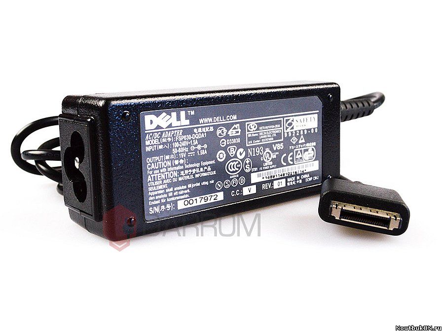 Зарядное устройство DEll 19V 1.58A плоский штеккер