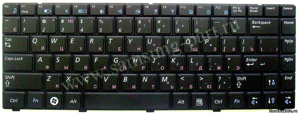 Клавиатура для ноутбука Samsung R418 / R420 / R423 /RV410 R425 / R428 / R430 / R439 / R440 / R463 / R465 / R469 / R470 / RV408 / RV410