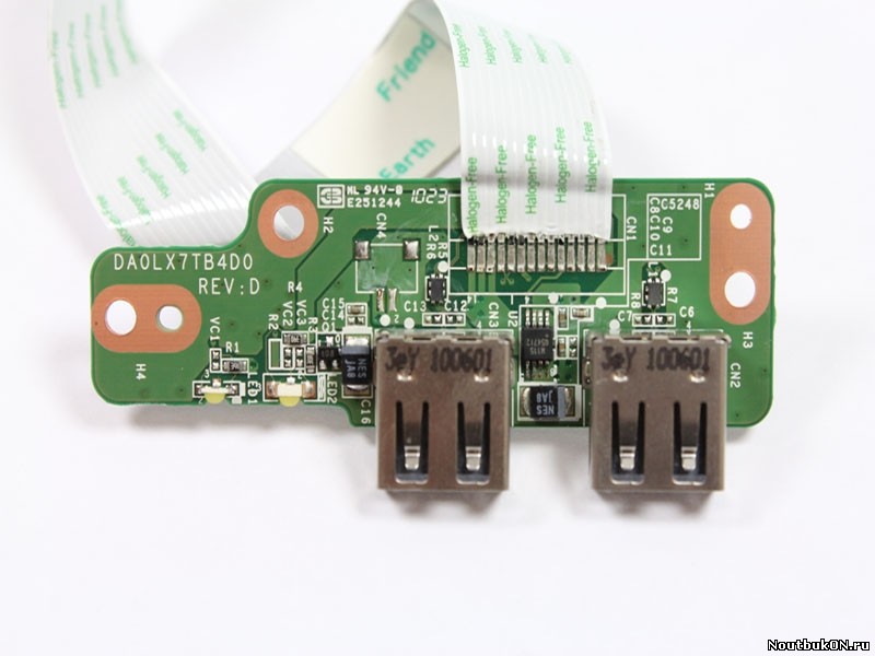 Плата USB разъемов для ноутбука HP Pavilion DV7-4000 DA0LX7TB4D0