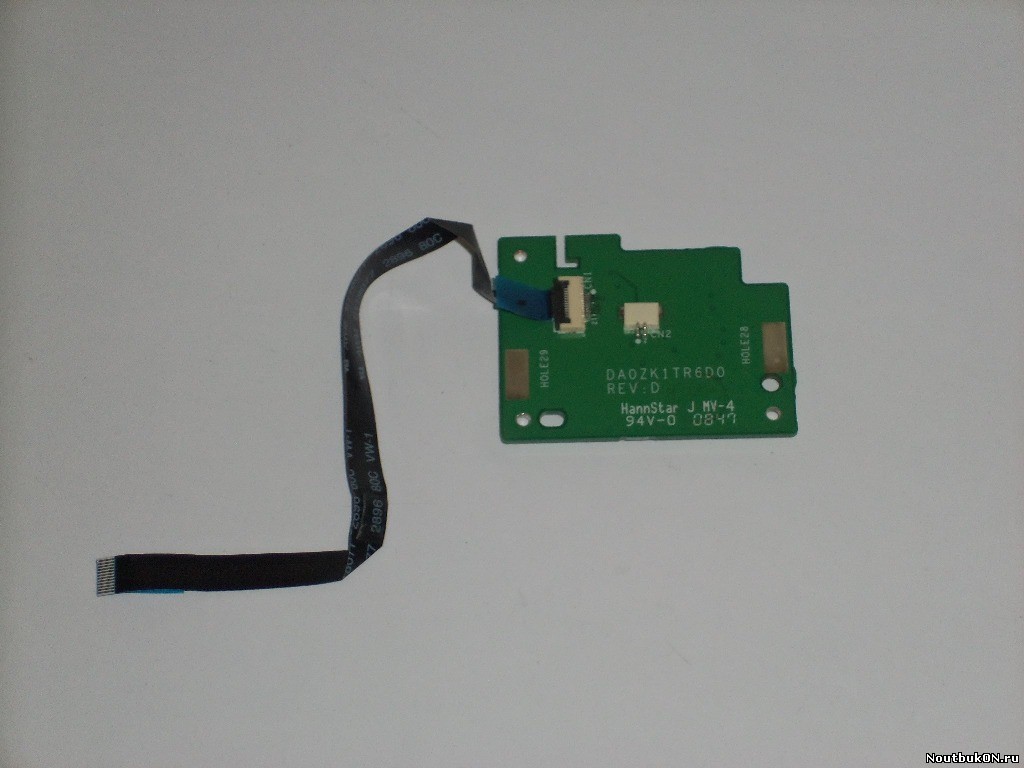 Плата кнопка влючения Acer Aspire 6530 6530G 6930 6930G 6930Zg DA0ZK1TR6D0 DA0ZK1TR6D1 СО ШЛЕЙФОМ