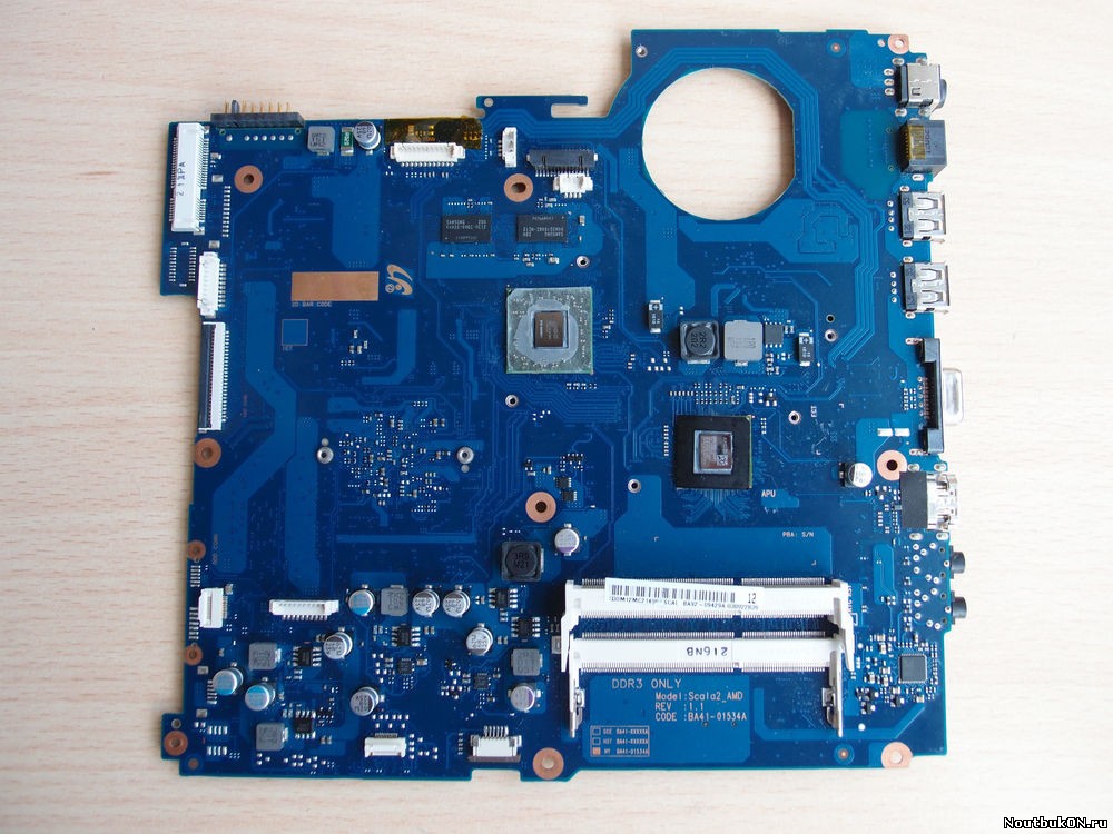 Материнская плата для ноутбука Samsung RV515 INT Skala2_AMD Rev: 1.1 BA41-01532A ЗАЛИТАЯ/НЕРАБОЧАЯ