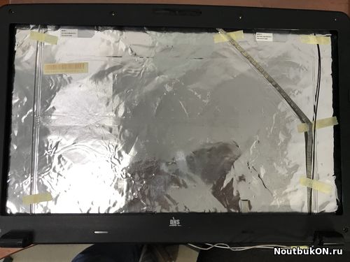 Часть корпуса крышка матрицы с рамкой для ноутбука DNS A17hc 0138409