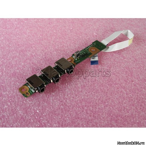 Плата AUDIO разъемов для ноутбука HP Pavilion dv6-1000 / dv6-2000 серии DAUT3AAB6C0 32UT3AB0030 с шлейфом