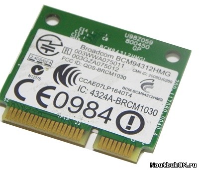 Модули Wi-Fi для ноутбука Pavilion DV6-1000 Series 504593-002 BCM94312HMG