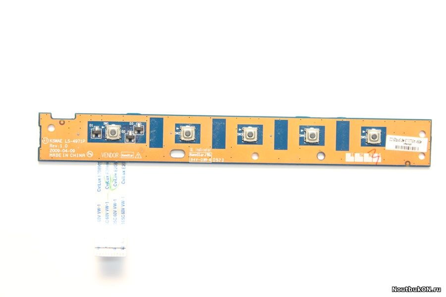 Плата включения для ноутбука Toshiba Satellite L500D LS-4971P