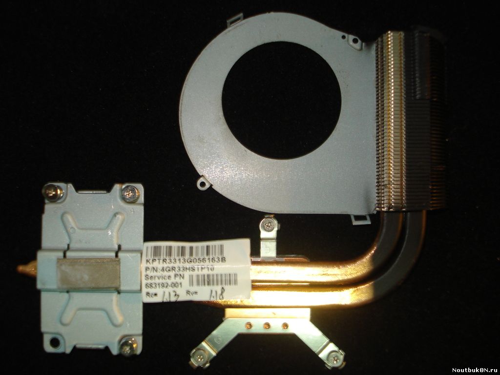 Система охлаждения (только радиатор) для ноутбука HP Pavilion g6-2000 g4-2000 g7-2000 Series 4GR33HSTP10 4GR53HSTP10 683192-001 INTEL AMD
