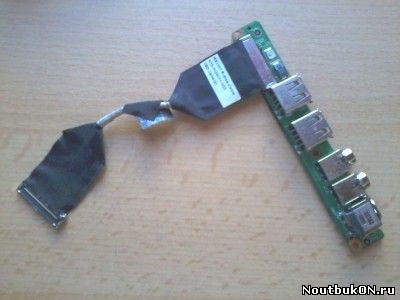 Плата USB и AUDIO разъемов для ноутбука MSI Cabo Flat X340 X320 X350 X370 MS1351 LVDS Cable K10-3024011-V03