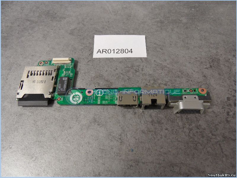 Плата разъемов Hdmi + RJ45 + VGA + LAN для ноутбука MSI Cabo Flat X340 X320 X350 X370 MS1351 MSI X-Slim X370-212FR MS-1356 - Module Hdmi + RJ45 + VGA + Lec / Board