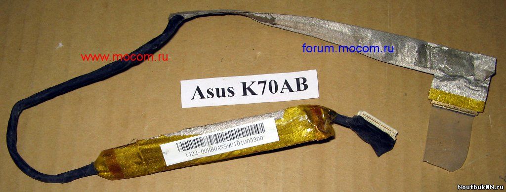 Шлейф для ноутбука Asus k70 series 1422-00HB0AS 14G22100610M, 14G22100610Q, 14G22100610V, 14G2207KO10Q, 14G2217KO10Q, 14G2217KO10V, 1422-00HA0AS, 1422-00HB000, 1422-00HB0AS, 1422-00QV0AS, 1422-00QW0AS