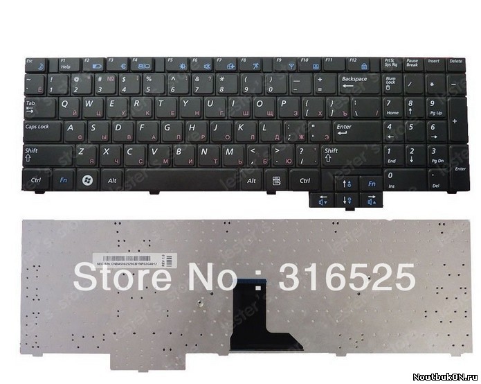Клавиатура для ноутбука Samsung R523, R525, R528, R530, R538, R540, R620, R717, R719, RV510 BA59-02529C CNBA5902832C BA59-02529C v106360ds1 BA59-02832C, BA59-02832D, BA59-02529D, CNBA5902832CBIL, CNBA