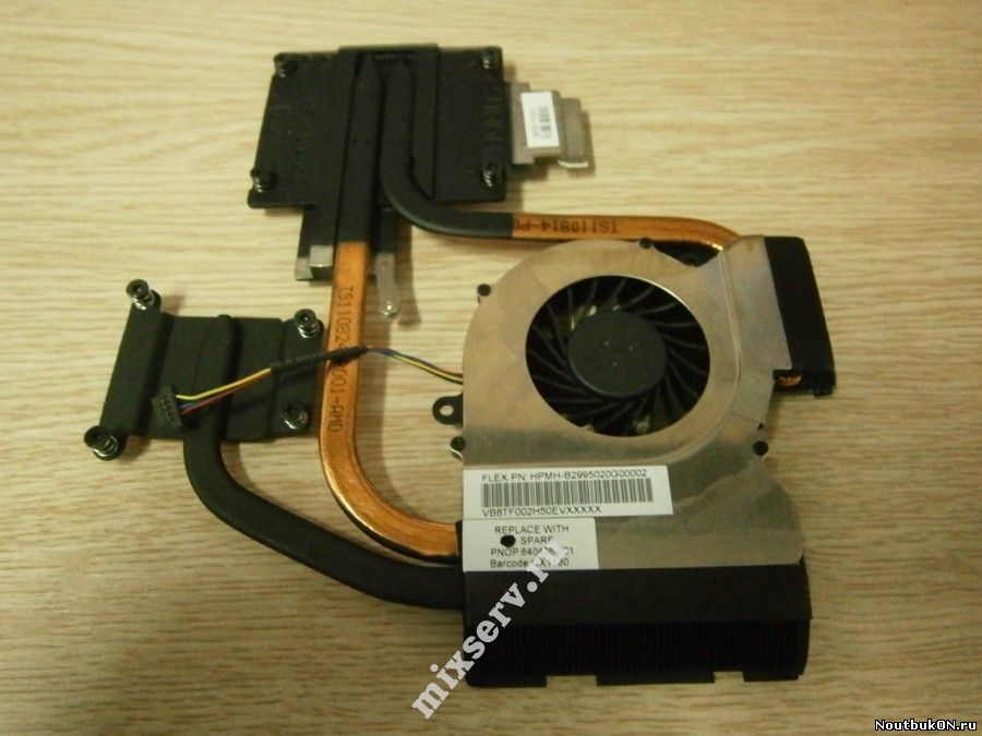 Система охлаждения (только радиатор) для ноутбука HP DV6-6000 AMD 650797-001 640426-0011