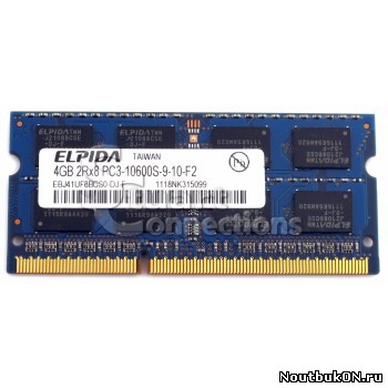 Оперативная память для ноутбуков SO-DIMM DDR3 III 4 Gb PC-10600, 1333 MHz NANYA
