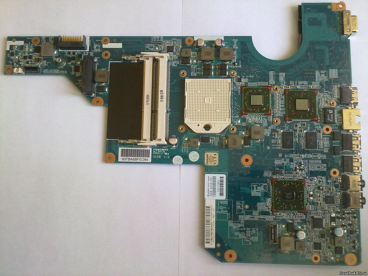 Материнская плата для ноутбука HP Pavilion G62-b11ER 610161-001, AMD НЕРАБОЧАЯ дохлое видео