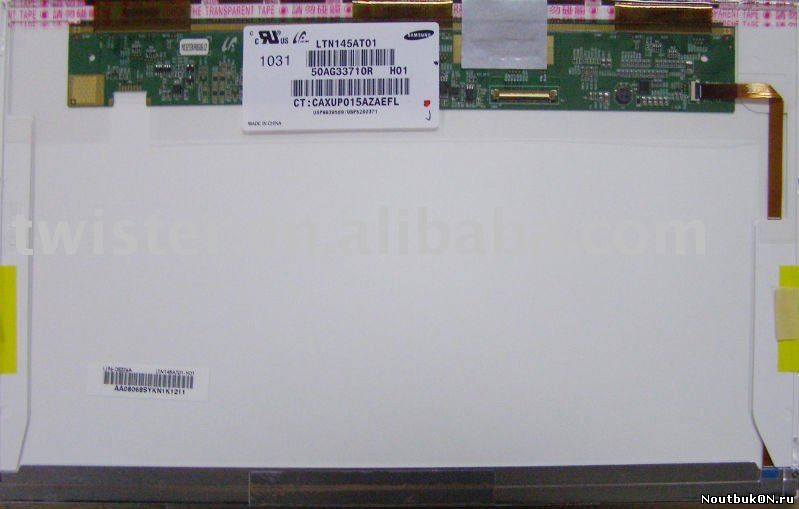 Матрица для ноутбука 14.5" LTN145AT01 1366*768, 40 pin, LED, МАТОВАЯ СОВМЕСТИМА С LP145WH1 (TL)(A1)