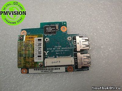 Плата USB разъемов для ноутбука Sony Vaio VGN-SR140E IFX-505 M750 MP USB BOARD 1P-1084104-6011