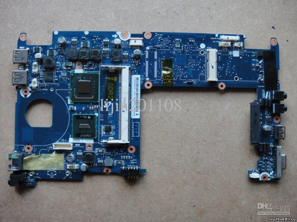 Материнская плата для нетбука Samsung NC10 Motherboard BA92-05488A BA92-05158A НЕРАБОЧАЯ НЕТ ИЗОБРАЖЕНИЯ НЕМНОГО ПОДЗАЛИТАЯ