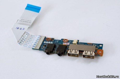 Плата USB и AUDIO разъемов для ноутбука Acer Aspire One 722 522 ls-7071p C ШЛЕЙФОМ NBX0000VP00