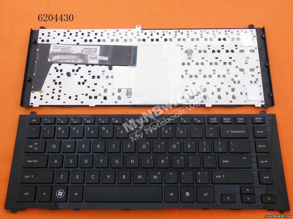 Клавиатура для ноутбука HP PROBOOK 4410S 4411S 4413S 4415S 4416S 516883-001,536410-001 раскладка только английская