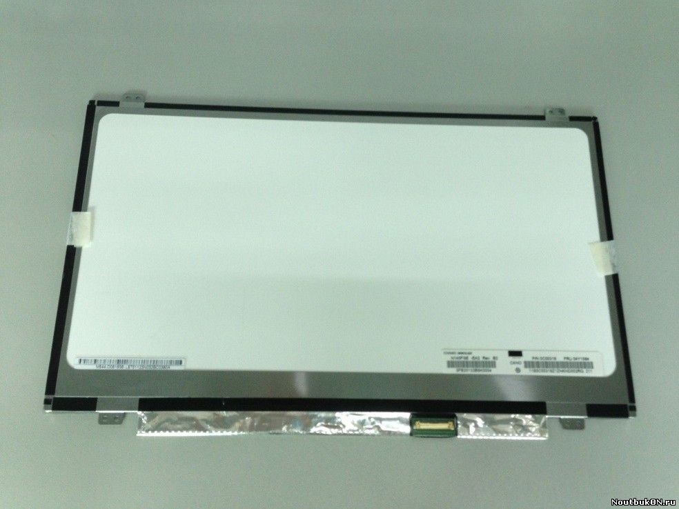 Матрица для ноутбука 14,0 SLIM LED 30 pin EDP N140BGE-E33, N140BGE-EA3 B140XTN02.1 1366x768, глянец, крепеж сверху снизу аналог nt140whm-n41